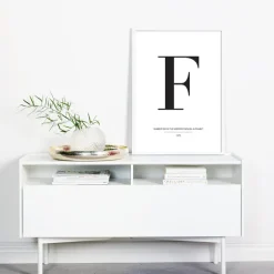 Letter F Poster (21x29.7 cm (A4))