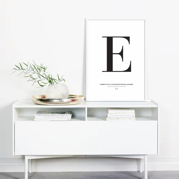 Letter F Poster (21x29.7 cm (A4))