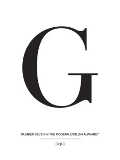 Letter G Poster (21x29.7 cm (A4))