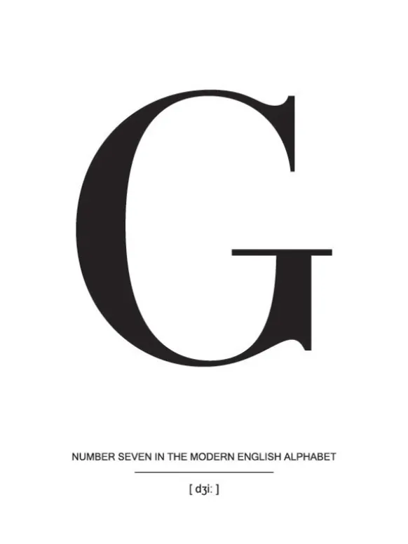 Letter G Poster (21x29.7 cm (A4))