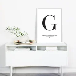 Letter G Poster (21x29.7 cm (A4))