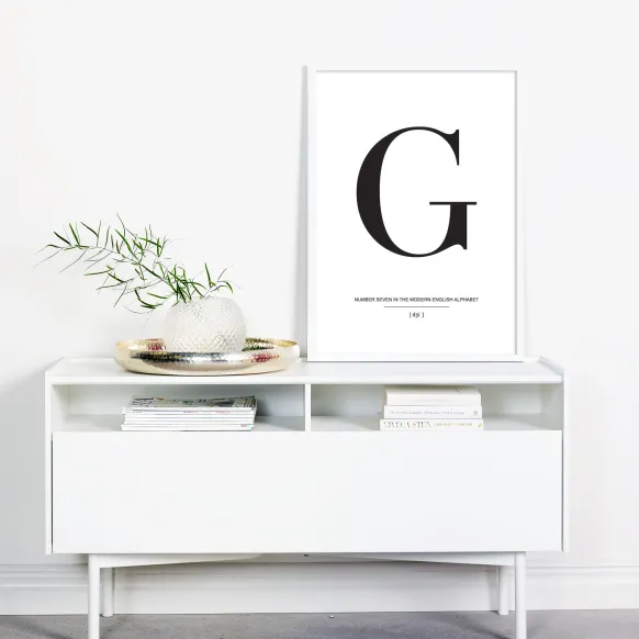 Letter G Poster (21x29.7 cm (A4))