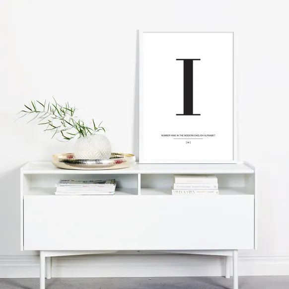 Letter I Poster (21x29.7 cm (A4))