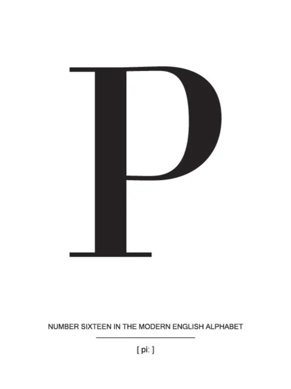 Letter P Poster (21x29.7 cm (A4))