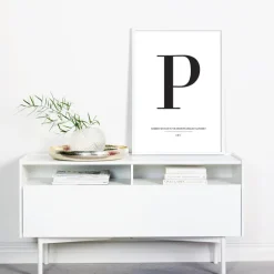 Letter P Poster (21x29.7 cm (A4))