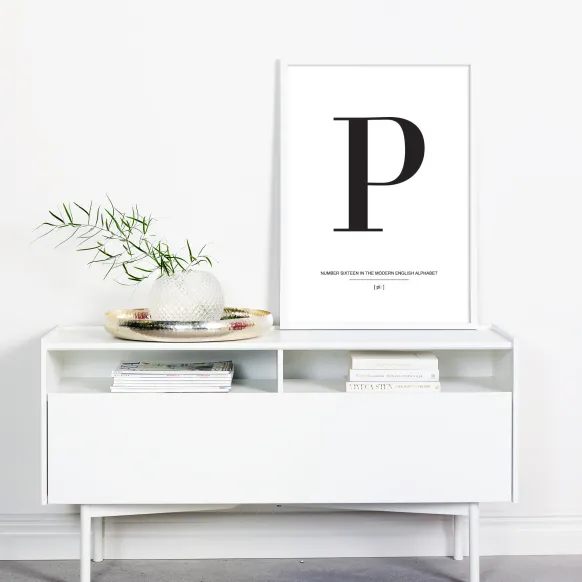 Letter P Poster (21x29.7 cm (A4))