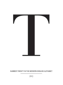 Letter T Poster (21x29.7 cm (A4))