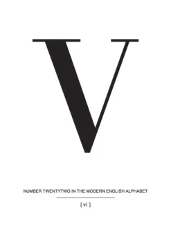 Letter V Poster (21x29.7 cm (A4))