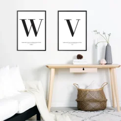 Letter V Poster (21x29.7 cm (A4))