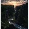Light Canyon. Canvastavla (30x40 cm)