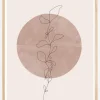 Line Flower Poster (21x29.7 cm (A4))