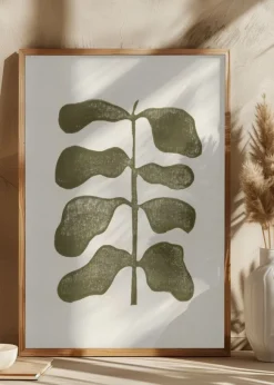 Linocut Plant Poster (21x29.7 cm (A4))