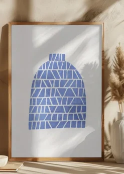Linocut Vase #5 Poster (21x29.7 cm (A4))