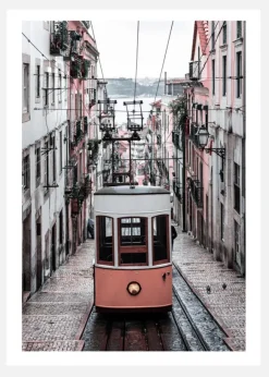 Lisbon Cable Car Canvastavla (30x40 cm)