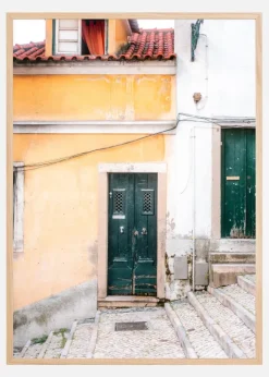 Lisbon Door Poster (21x29.7 cm (A4))
