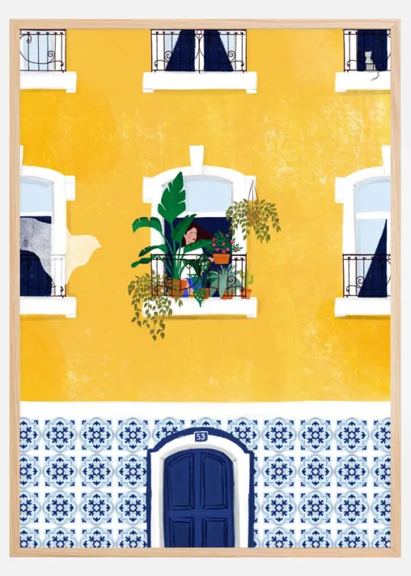 Lisbon Poster (21x29.7 cm (A4))