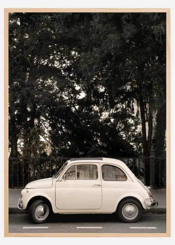 Little Car in Paris Poster (21x29.7 cm (A4))