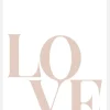 Love Beige Canvastavla (30x40 cm)
