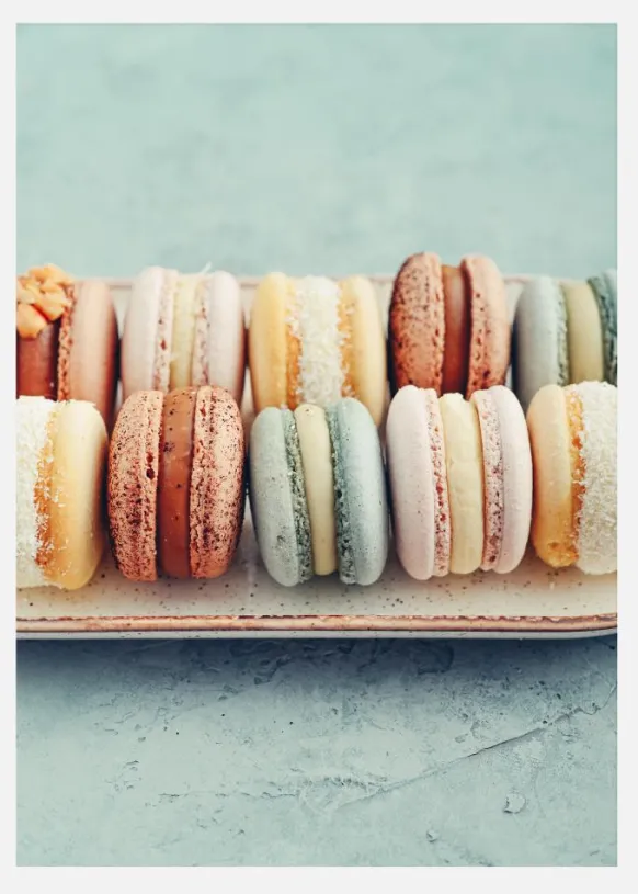 Macarones Canvastavla (30x40 cm)