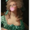 Madame Bubble-gum Canvastavla (30x40 cm)