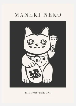 Manekineko Canvastavla (30x40 cm)