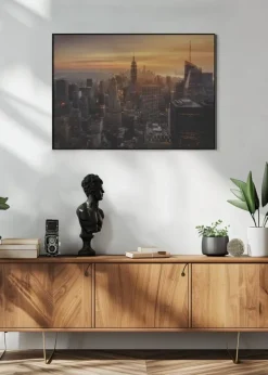 Manhattan's light Poster (21x29.7 cm (A4))