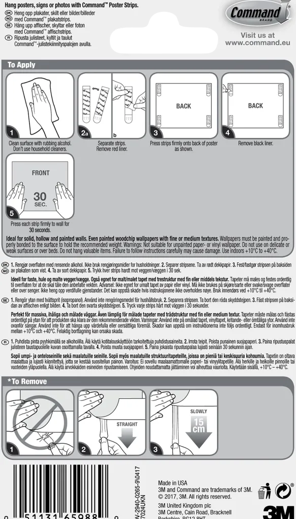 3M Command Poster Strips