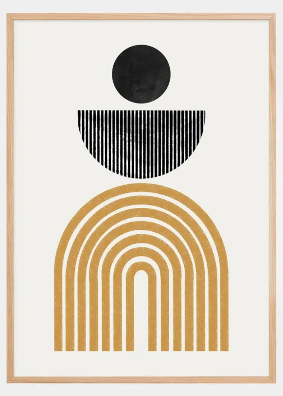 Midcentury Composition Poster (21x29.7 cm (A4))