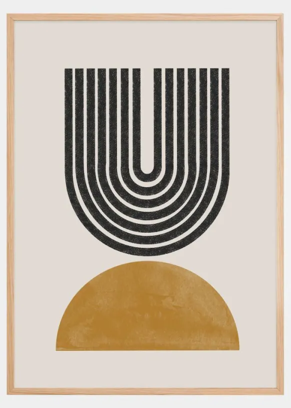 Mid Century Modern No1 Poster (21x29.7 cm (A4))