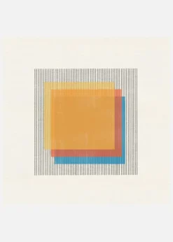Midcentury Modern Object No1. Canvastavla (30x30 cm)