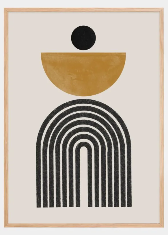 Mid Century No2 Poster (21x29.7 cm (A4))