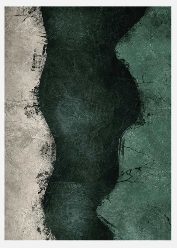 Midnight Emerald No4 Canvastavla (30x40 cm)