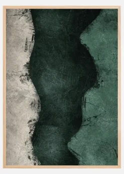 Midnight Emerald No4 Poster (21x29.7 cm (A4))