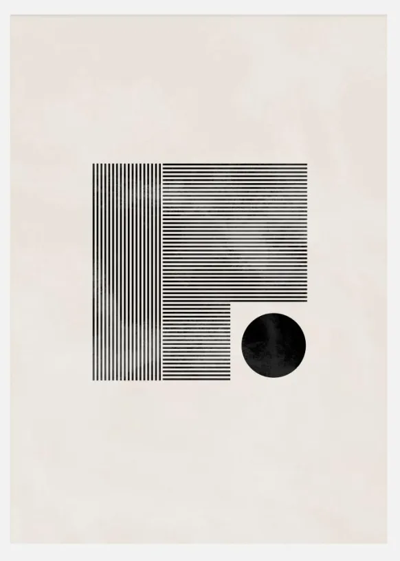 Minimalist Square Canvastavla (30x40 cm)
