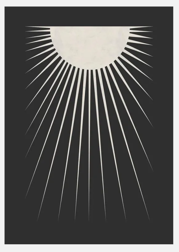 Minimal Moon Canvastavla (30x40 cm)