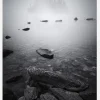 Misty Lake Canvastavla (30x40 cm)