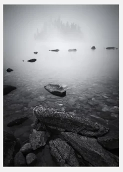 Misty Lake Canvastavla (30x40 cm)