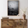 Misty Lake Poster (21x29.7 cm (A4))