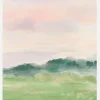 Misty Morning Fields Canvastavla (30x40 cm)