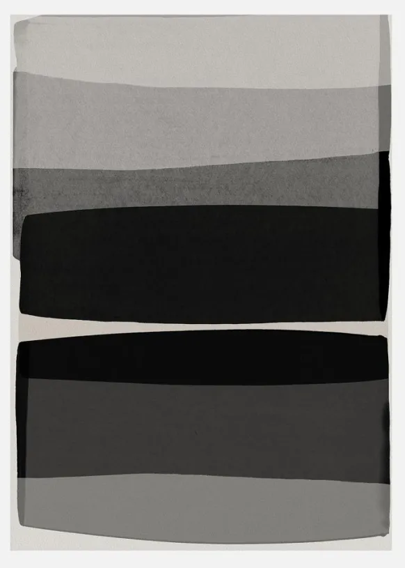 Modern Black And White Canvastavla (30x40 cm)