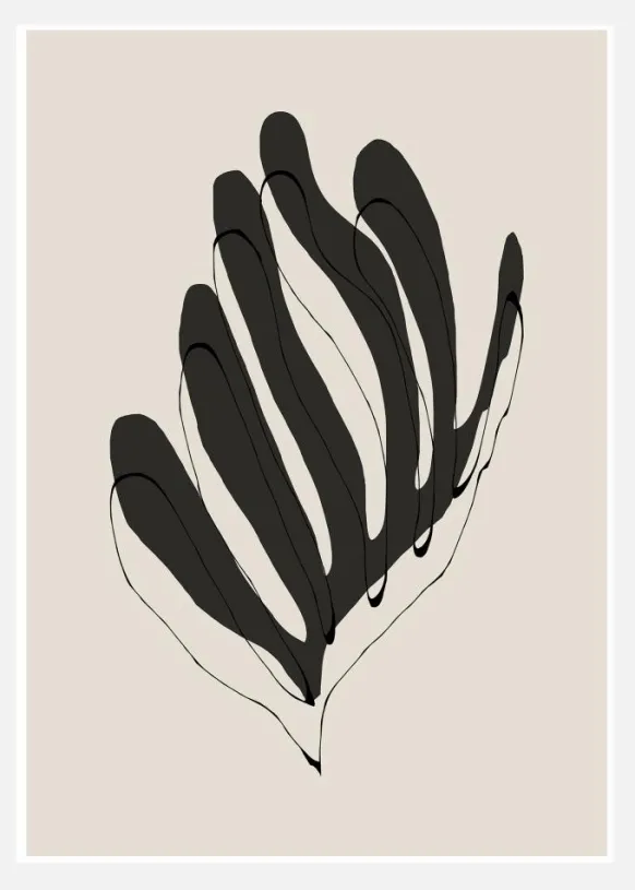 Modern Flower Canvastavla (30x40 cm)