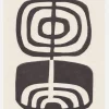Modern Plant / Lino Print Canvastavla (30x40 cm)