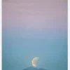 Moon In The Mountains Canvastavla (30x40 cm)