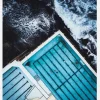 Most Famous Ocean Pool In Australia Canvastavla (30x40 cm)