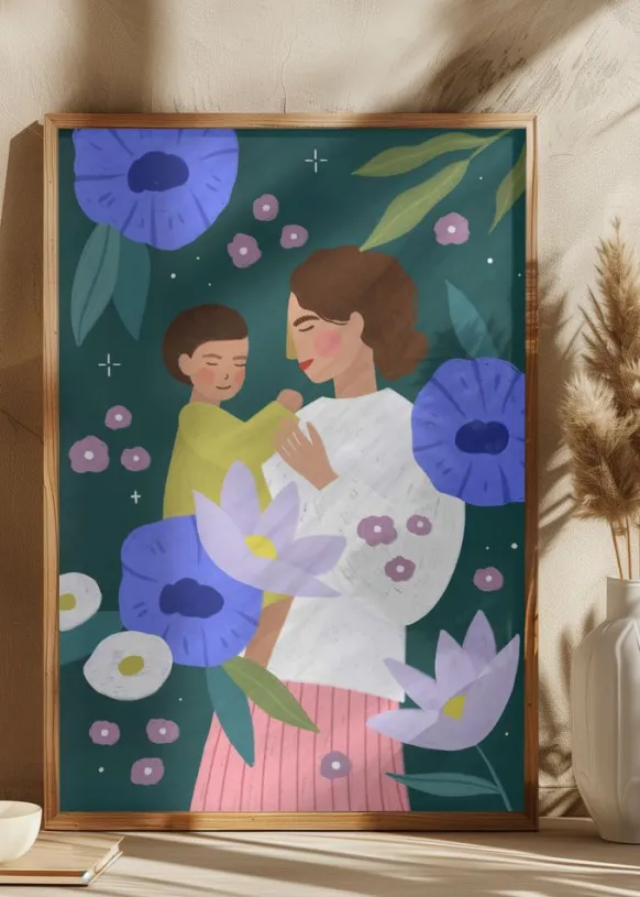 Mother and Child Poster (21x29.7 cm (A4))