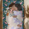 Mother and Daughter in wildflower garden Poster (21x29.7 cm (A4))