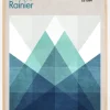 Mount Rainier Poster (21x29.7 cm (A4))