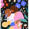Mum And Daughter In Bloom Canvastavla (30x40 cm)