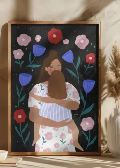 Mum Cuddles Poster (21x29.7 cm (A4))