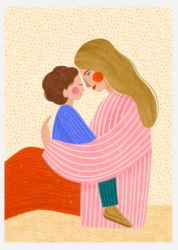 Mum Love Canvastavla (30x40 cm)